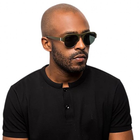 Hadid Eyewear Nomad Olive Green Unisex Sunglasses - Picture 4 of 6